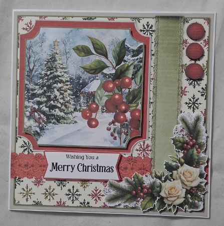 Christmas Botanicals 2 6x6 by Marion Harding