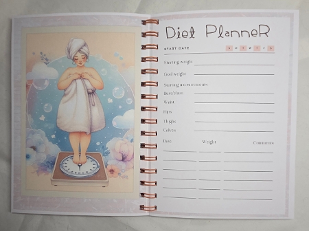 Cute Diet Journal Planner - A5 by Marion Harding