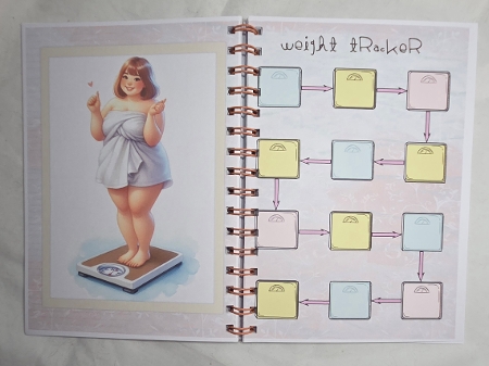 Cute Diet Journal Planner - A5 by Marion Harding