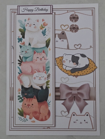 Cat Bookmark Card 3 by Marion Harding