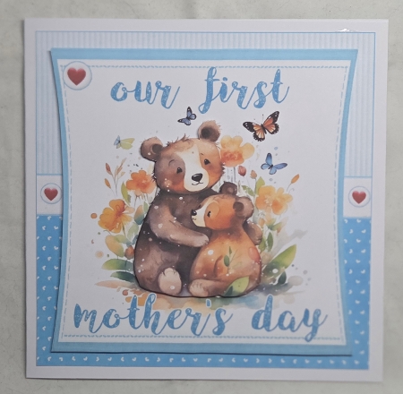7x7 our first Mothers day boy choice of four mini kit by Marion Harding