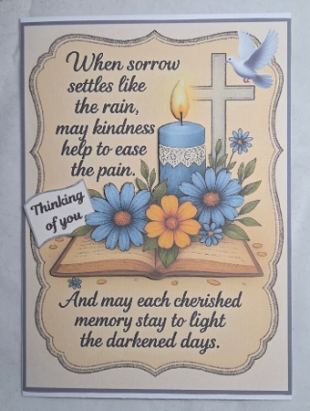 May each cherished memory stay 5x7 by Marion Harding