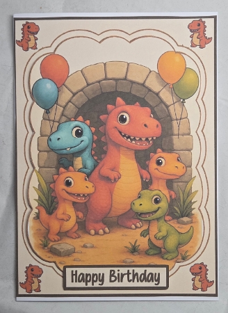 Have a dino mite birthday 5x7 by Marion Harding