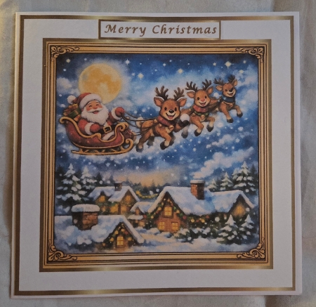 santas on his way by Marion Harding