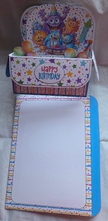 Birthday Monsters Rectangle Box Card-3 by Marion Harding