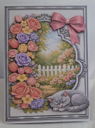 A flower garden 5x7 by Marion Harding