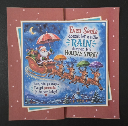 Santas Weather Funnies Fold Back Kit-4 by Marion Harding