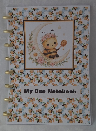 Bees Printable Notebook Pages, Bee Writting Note Paper Set  by Marion Harding