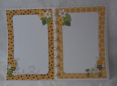 Bees Printable Notebook Pages, Bee Writting Note Paper Set  by Marion Harding
