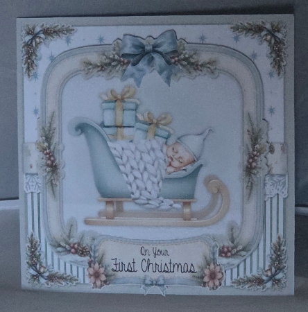 Christmas Baby 6 6x6 by Marion Harding