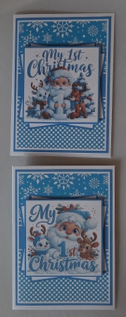 Baby Boy 1st Christmas Mini Kit 5x7 (3) by Marion Harding