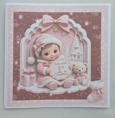 Babys 1st Christmas (Pink) 1 Clipart Collection  by Marion Harding