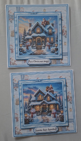 Minikit Cheerful Santa on Roof by Marion Harding