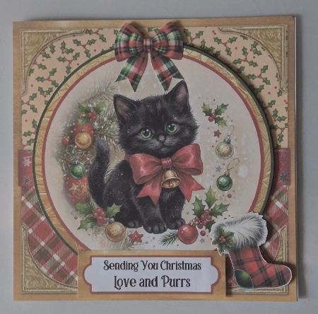 Claws for Christmas 1 6x6 by Marion Harding