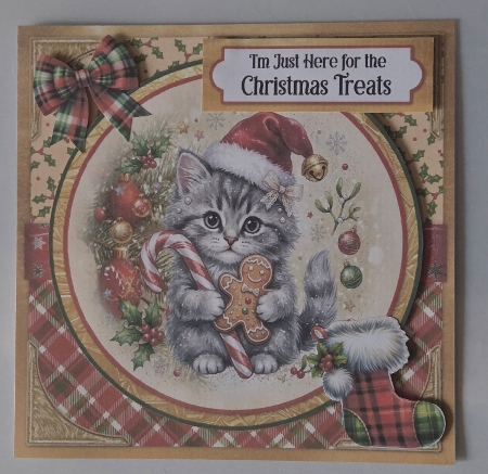 Claws for Christmas 2 6x6 by Marion Harding