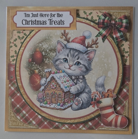 Claws for Christmas 4 6x6 by Marion Harding