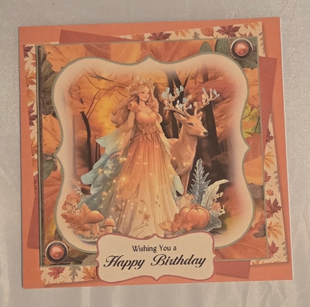 Autumn Fantasy 1 6x6 by Marion Harding
