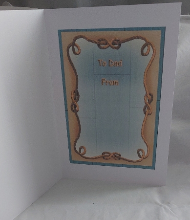 Insert for Dad/ Fathers Day Scalloped Topper &3D by Marion Harding
