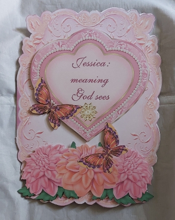 Name & Meaning Card - Jessica by Marion Harding