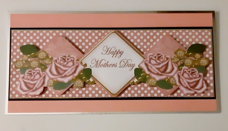 Pink Rose Mothers Day Exlarge Dl Diamond Topper by Marion Harding