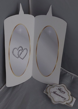Silver Anniversary Candle Insert by Marion Harding