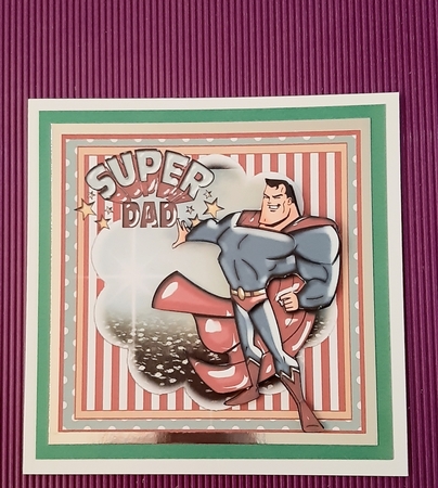Super Dad Card Front Kit by Marion Harding