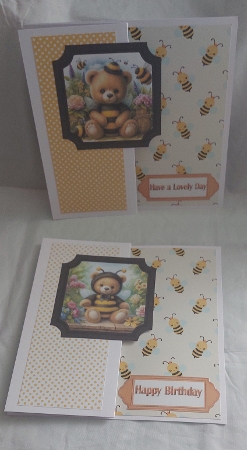 Lovely Gold Bubble Effect Sentiments in Ornate Tags by Marion Harding