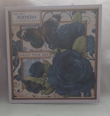BUTTERFLY BLOSSOMS 4 SHEET MINI KIT BLUE by Marion Harding
