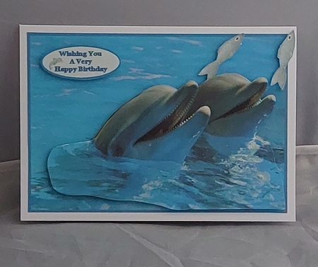 Playful Dolphins by Marion Harding