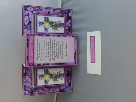 Deepest Sympathy Tri Shutter card by Marion Harding