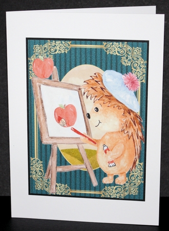 2 forest animal artist card fronts 1 by Marion Kimberley-Scott