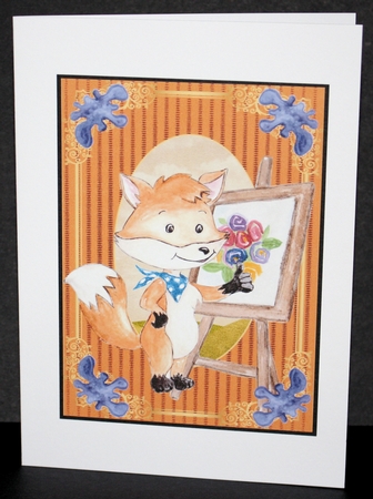 2 forest animal artist card fronts 1 by Marion Kimberley-Scott