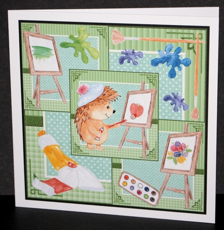 Hedgehog all about the art card front by Marion Kimberley-Scott