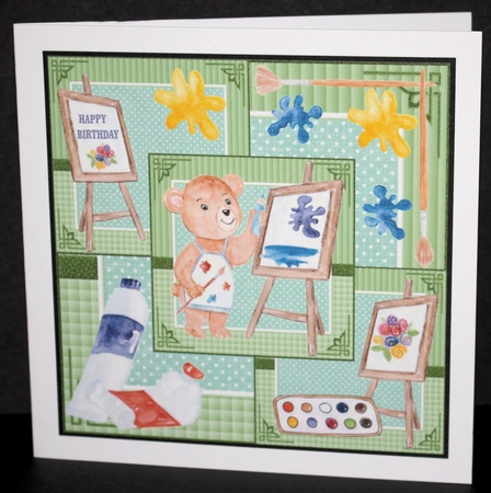 Bear all about the art card front by Marion Kimberley-Scott