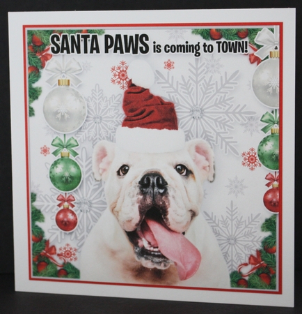 Santa Paws Bulldog by Marion Kimberley-Scott