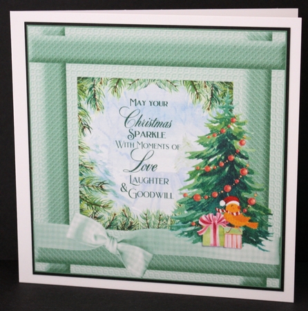 Green Christmas verse insert 1 by Marion Kimberley-Scott