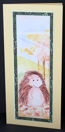 4 Autumn hedgehog toppers/bookmarks by Marion Kimberley-Scott