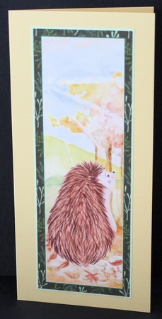 4 Autumn hedgehog toppers/bookmarks by Marion Kimberley-Scott