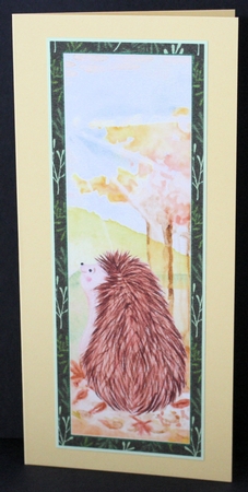 4 Autumn hedgehog toppers/bookmarks by Marion Kimberley-Scott