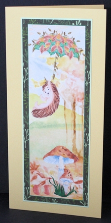 4 Autumn hedgehog toppers/bookmarks by Marion Kimberley-Scott