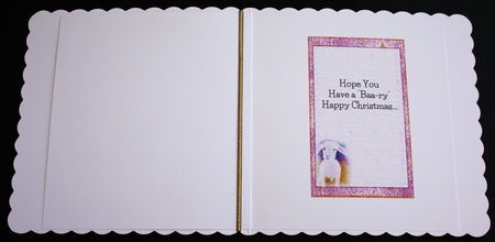 CHRISTMAS LAMB INSERTS: 1 Blank, 2 With Verse by Marion Kimberley-Scott