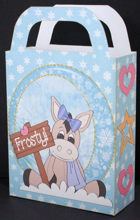 Christmas donkey gift bag 1 by Marion Kimberley-Scott