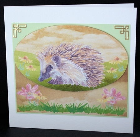 Cute hedgehog card front 4 by Marion Kimberley-Scott