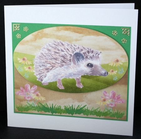 Cute hedgehog card front 7 by Marion Kimberley-Scott