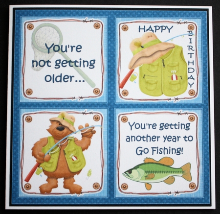8x8 Another year to go fishing mini kit by Marion Kimberley-Scott