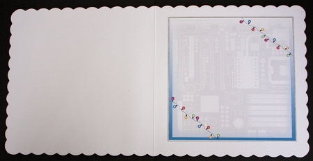 Computer Christmas Open Book by Marion Kimberley-Scott