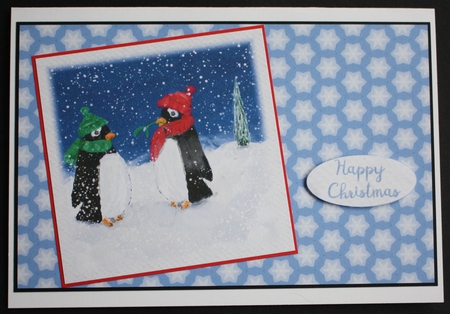 CHRISTMAS SNOWFLAKE STARS: A4 Multi-Directional Background/Backing Paper, With Commercial Use by Marion Kimberley-Scott