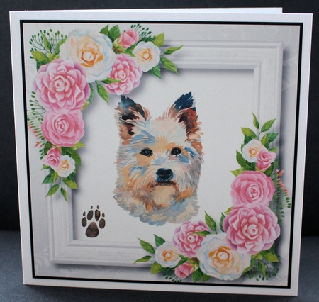 Beautiful Dogs & Camellias QUICK TOPPER Bumper Kit by Marion Kimberley-Scott
