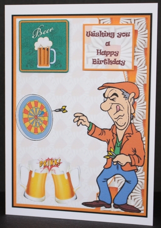 Darts and beer by Marion Kimberley-Scott