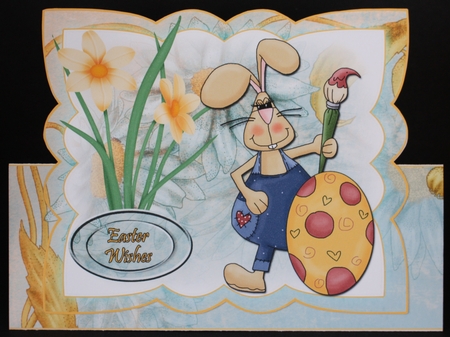 Triangle Base Mini Kit - Easter Bunny Wishes #2 by Marion Kimberley-Scott